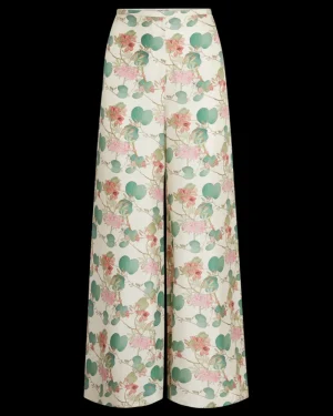 Matching Sets | Shorts & Pants | Emporio Sirenuse Blair Trousers in Dragonfly Print White