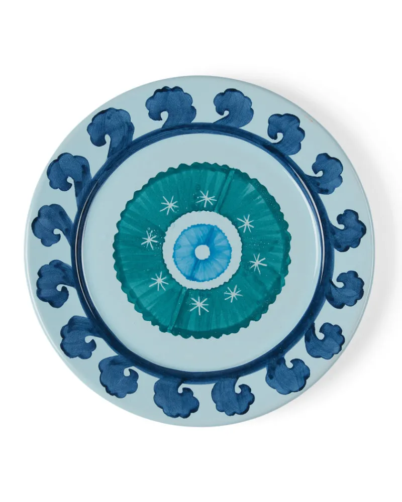 Suzani | Charger Plates | Emporio Sirenuse Circle Charger Plate BlueTeal