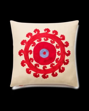 Pillow Cases | Emporio Sirenuse Circle Cushion Cover Red