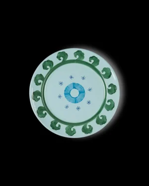 Suzani | Dinner Plates | Emporio Sirenuse Circle Dinner Plate BlueGreen