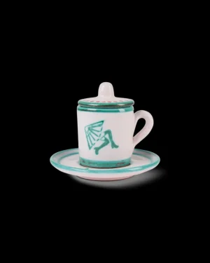 By The Pool - New Home Collection | Tea & Coffee | Emporio Sirenuse Coffee Cup With Saucer Pink