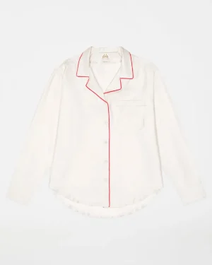 Matching Sets | Blouses & Tops | Emporio Sirenuse Comme Si x Le Sirenuse La Shirt Classica PIPEDCHAMPAGNE