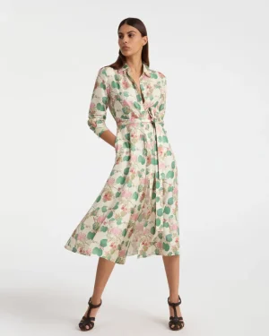 Dresses | Emporio Sirenuse Fabrizia Dress in Dragonfly Print White