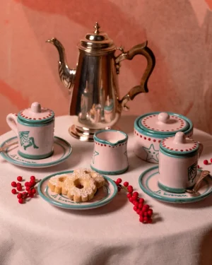 By The Pool - New Home Collection | Emporio Sirenuse Gift Coffee Set for Two Pink