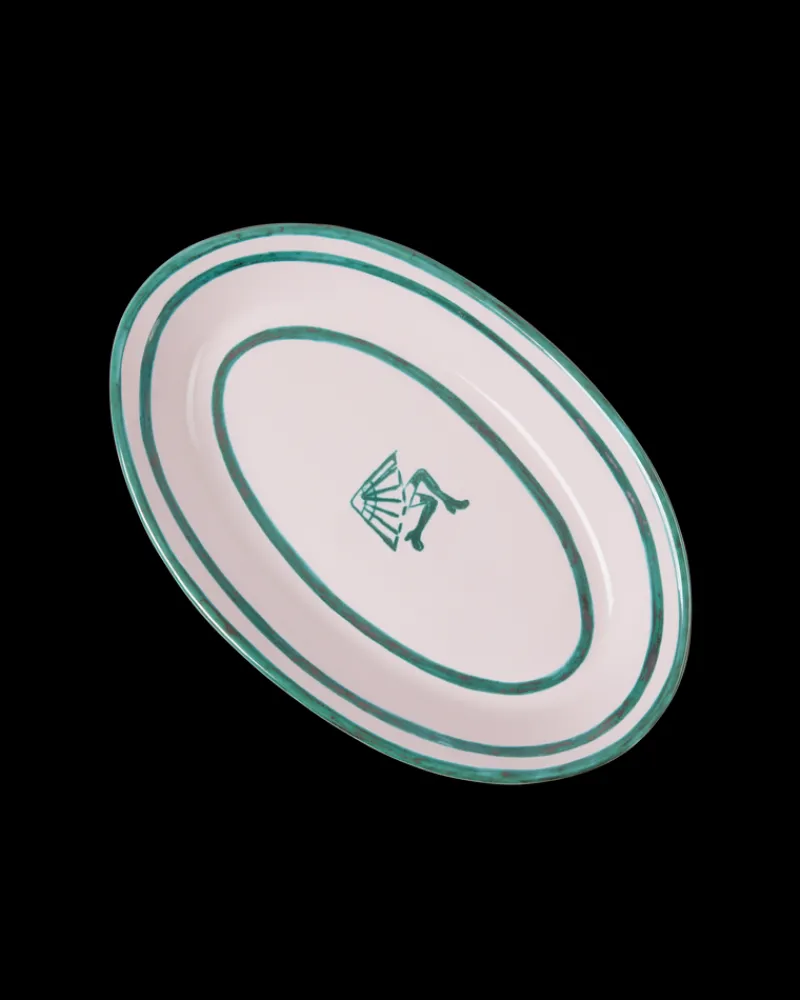 By The Pool - New Home Collection | Serving Plates | Emporio Sirenuse Large Umbrella Serving Plate Pink