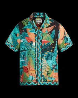 Blouses & Tops | Emporio Sirenuse Louis Barthélemy Hawaiian Shirt Noir