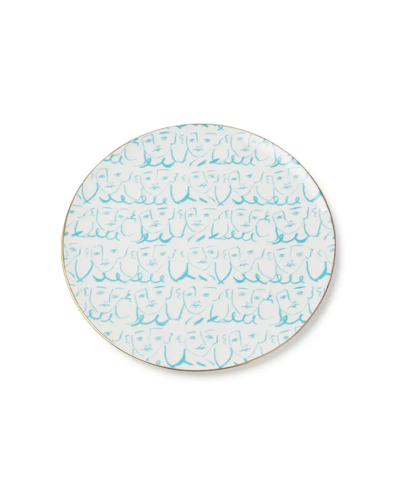 Dinner Plates | Emporio Sirenuse Luke Edward Hall Dinner Plate Turquoise