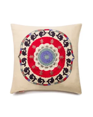 Pillow Cases | Emporio Sirenuse New Circle Cushion Cover Red
