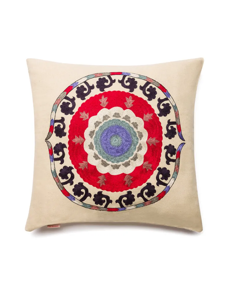Pillow Cases | Emporio Sirenuse New Circle Cushion Cover Red
