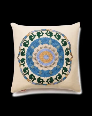 Pillow Cases | Emporio Sirenuse New Circle Cushion Cover Blue