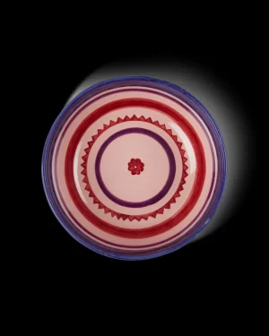 Suzani | Bowls | Emporio Sirenuse Sun Large Bowl PinkBlueRed