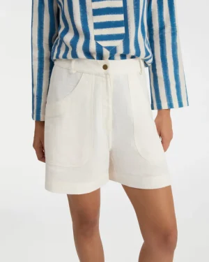 Shorts & Pants | Emporio Sirenuse Teia Shorts White